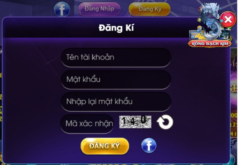 Các bước đăng ký tại cổng game rất đơn giản