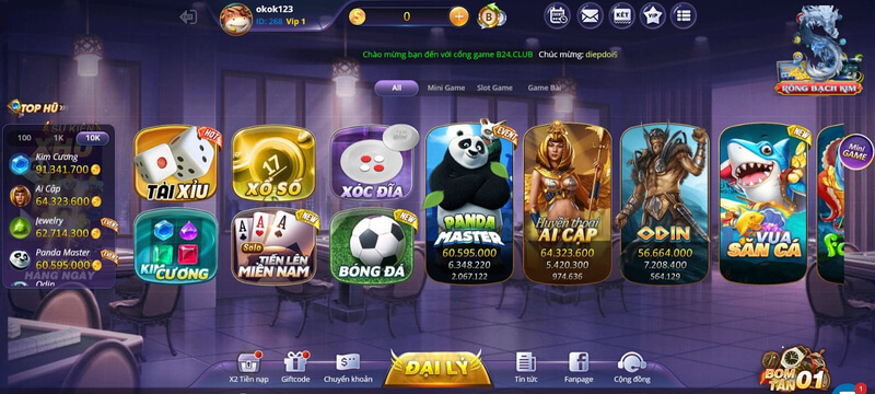 Hàng ngàn trò chơi chất lượng tại cổng game