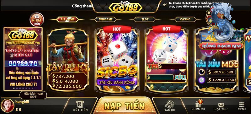 Tham gia cổng game để có những trải nghiệm thú vị