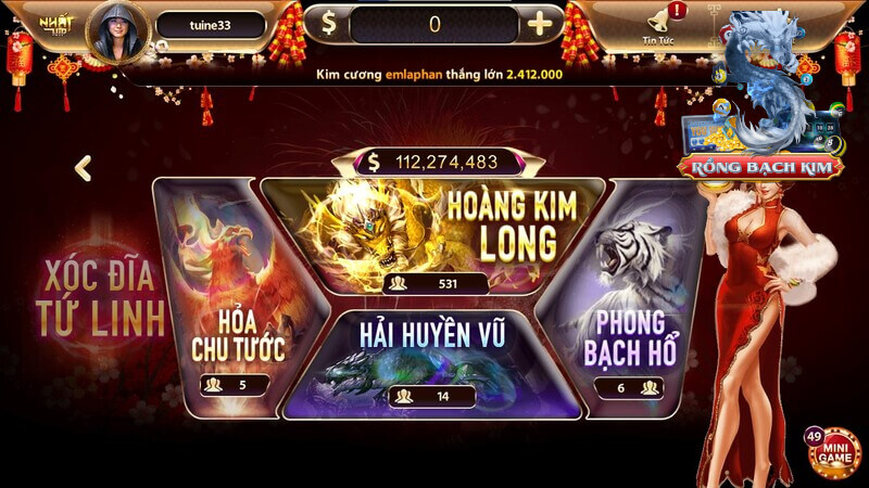 Trò chơi xóc đĩa tại cổng game có nhiều thay đổi