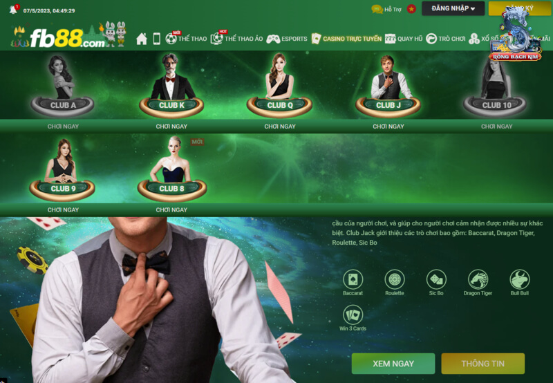 Chơi casino trực tuyến cùng những tựa game cá cược hấp dẫn