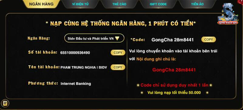 Hướng dẫn nạp, rút tiền tại Vin 68 thành công 100%