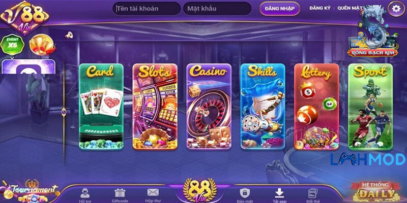 Kho game đặc sắc V88 vin chinh phục mọi game thủ